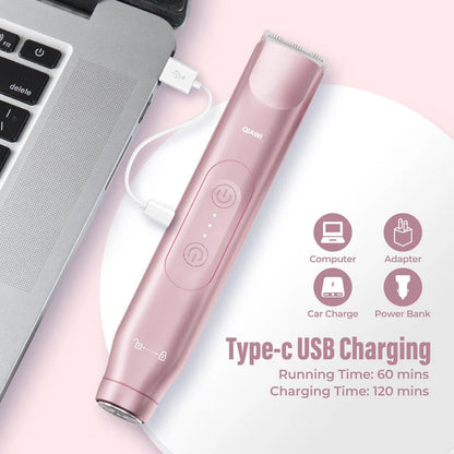 💜 LAST DAY PROMOTION - 50% OFF💜2-in-1 Women’s Electric Shaver – Dual Head Precision Trimmer