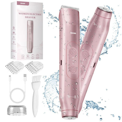 💜 LAST DAY PROMOTION - 50% OFF💜2-in-1 Women’s Electric Shaver – Dual Head Precision Trimmer