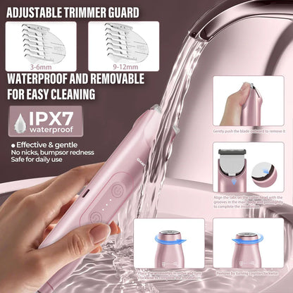💜 LAST DAY PROMOTION - 50% OFF💜2-in-1 Women’s Electric Shaver – Dual Head Precision Trimmer