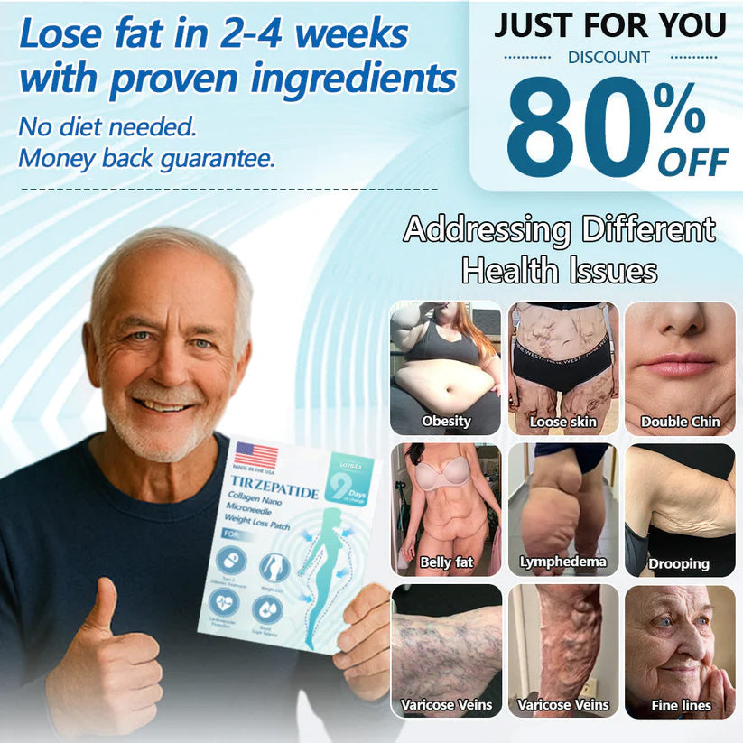 【Last Day Promotion 60% OFF】🌟LOVILDS® SMGT-GLP-1 𝐓𝐢𝐫𝐳𝐞𝐩𝐚𝐭𝐢𝐝𝐞 & 𝐂𝐨𝐥𝐥𝐚𝐠𝐞𝐧 𝐍𝐚𝐧𝐨 𝐌𝐢𝐜𝐫𝐨𝐧𝐞𝐞𝐝𝐥𝐞 𝐏𝐚𝐭𝐜𝐡