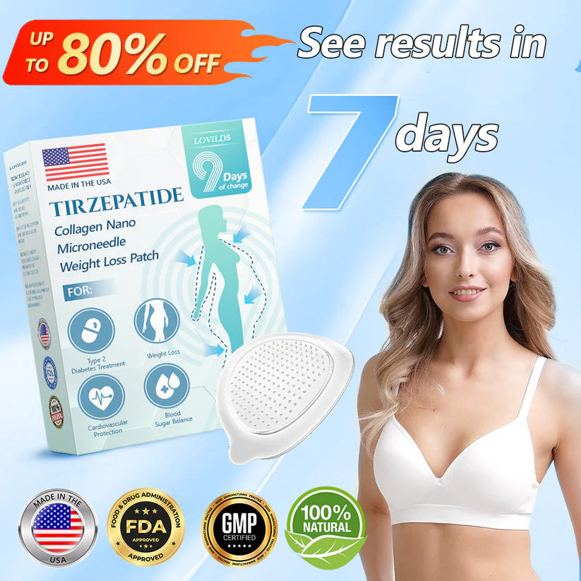 【Last Day Promotion 60% OFF】🌟LOVILDS® SMGT-GLP-1 𝐓𝐢𝐫𝐳𝐞𝐩𝐚𝐭𝐢𝐝𝐞 & 𝐂𝐨𝐥𝐥𝐚𝐠𝐞𝐧 𝐍𝐚𝐧𝐨 𝐌𝐢𝐜𝐫𝐨𝐧𝐞𝐞𝐝𝐥𝐞 𝐏𝐚𝐭𝐜𝐡
