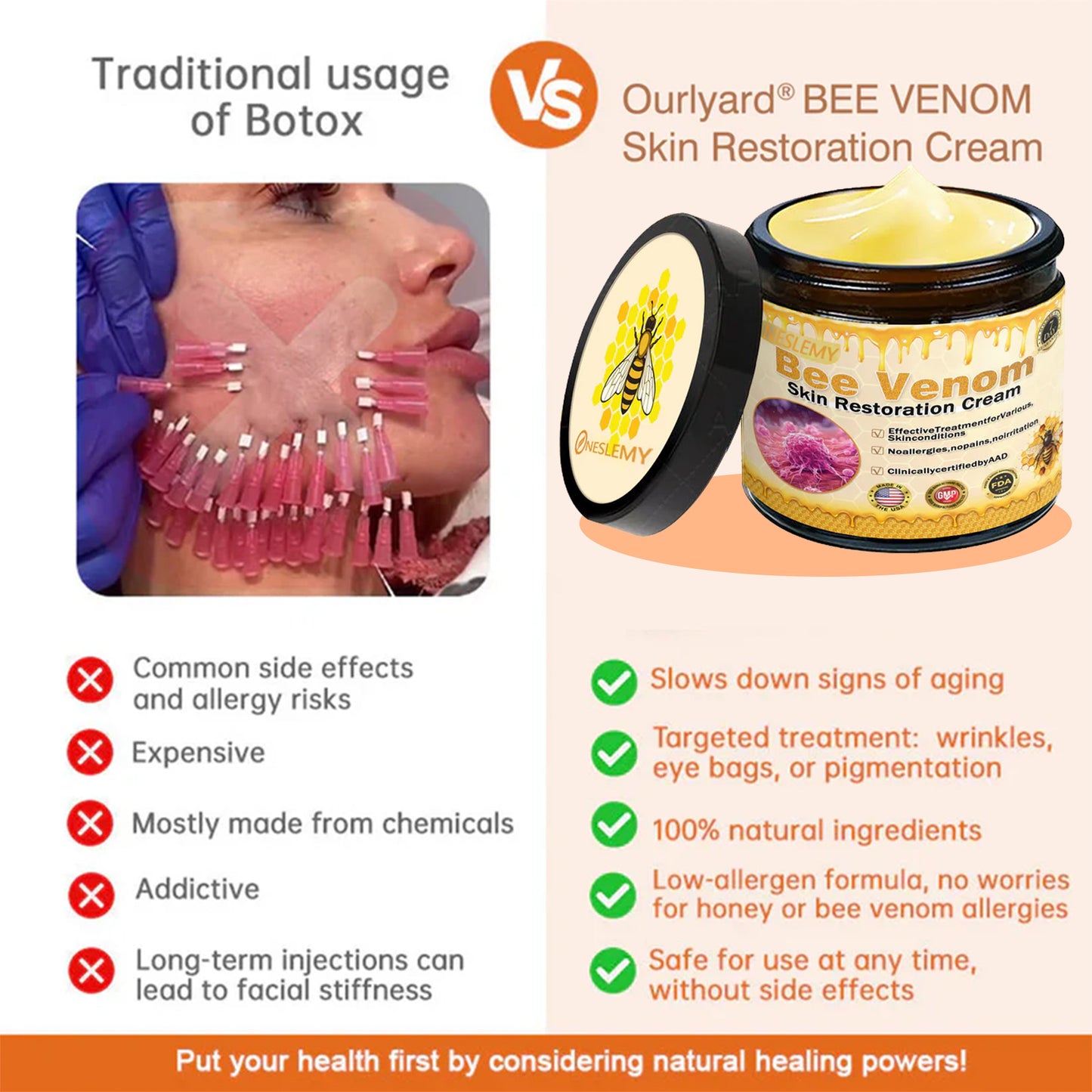 🔥FDA Approved: NESLEMY® Bee venom Pro Comprehensive Cream — 🔥Limited Time 80% OFF🔥