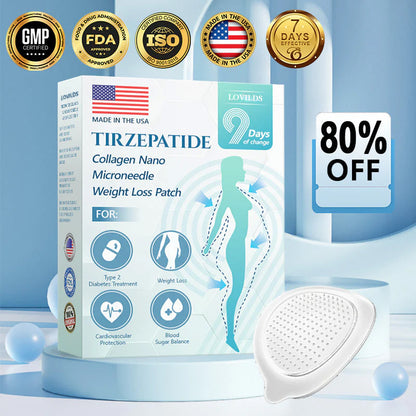 【Last Day Promotion 60% OFF】🌟LOVILDS® SMGT-GLP-1 𝐓𝐢𝐫𝐳𝐞𝐩𝐚𝐭𝐢𝐝𝐞 & 𝐂𝐨𝐥𝐥𝐚𝐠𝐞𝐧 𝐍𝐚𝐧𝐨 𝐌𝐢𝐜𝐫𝐨𝐧𝐞𝐞𝐝𝐥𝐞 𝐏𝐚𝐭𝐜𝐡