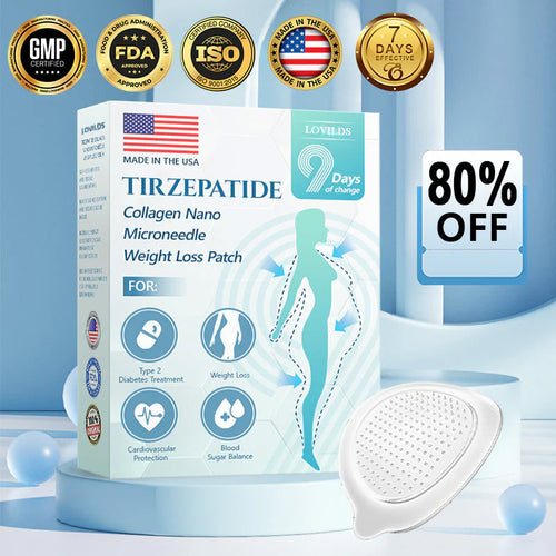 【Last Day Promotion 60% OFF】🌟LOVILDS® SMGT-GLP-1 𝐓𝐢𝐫𝐳𝐞𝐩𝐚𝐭𝐢𝐝𝐞 & 𝐂𝐨𝐥𝐥𝐚𝐠𝐞𝐧 𝐍𝐚𝐧𝐨 𝐌𝐢𝐜𝐫𝐨𝐧𝐞𝐞𝐝𝐥𝐞 𝐏𝐚𝐭𝐜𝐡