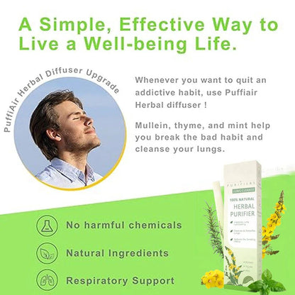 🏆【Upgraded 600-Puff】Nexisify™ Mullein Relaxation Stick – Soothes Lungs, Detoxifies, Freshens Breath