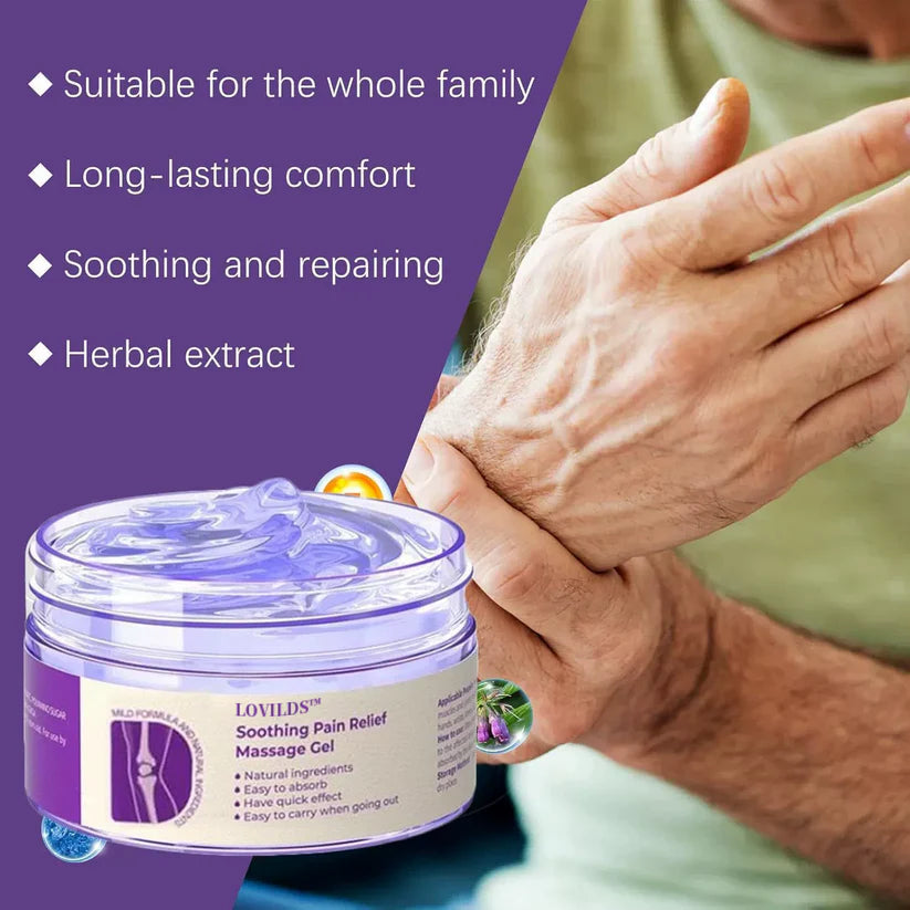 🔥Ends Tonight: Get 60% OFF Before It’s Gone!🎁LOVILDS™ AOA-Approved Pain Relief Gel – With Turmeric & Emu Oil for Arthritis & Joint Support